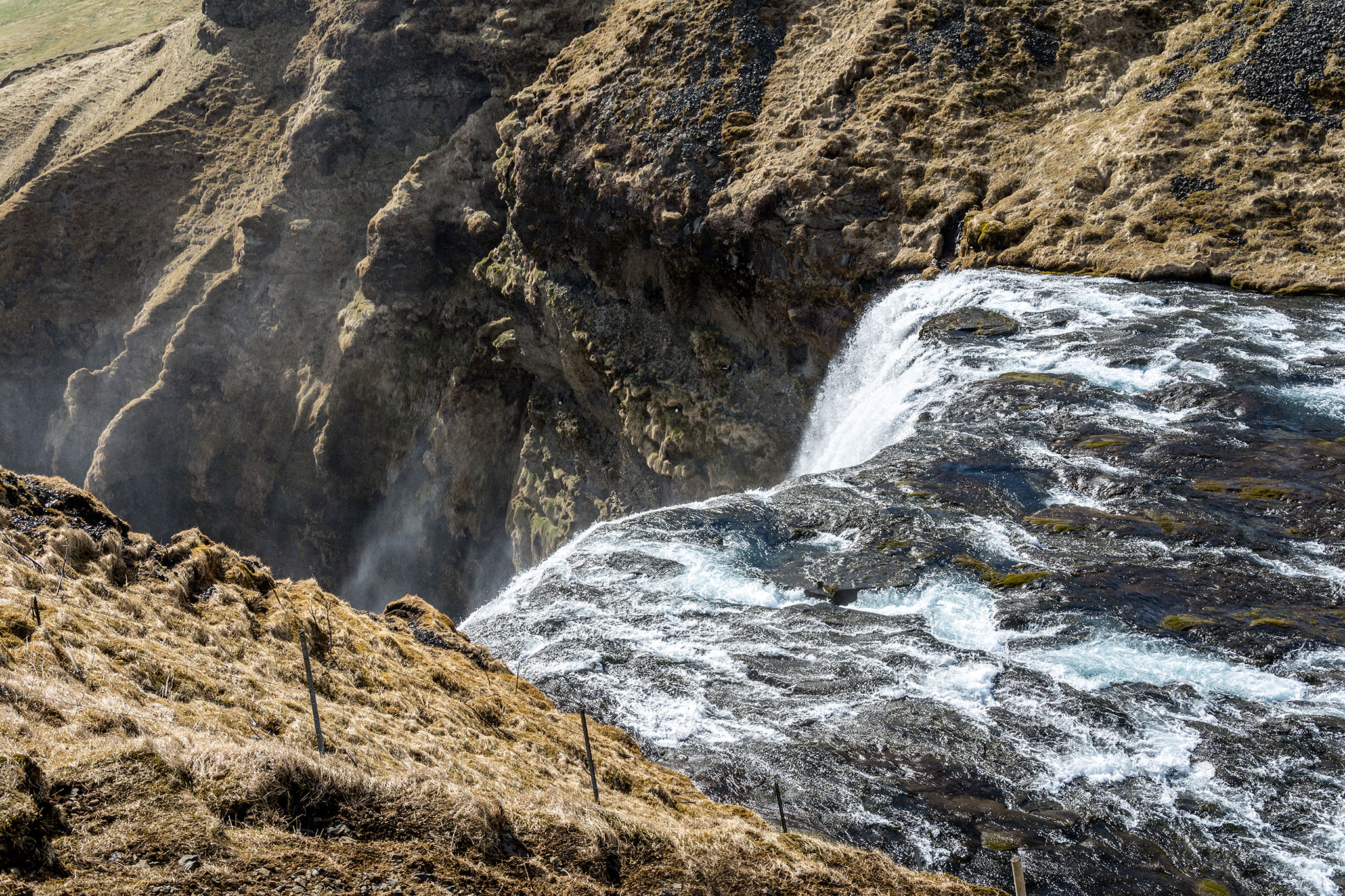 Skogafoss, Eyvindarholar